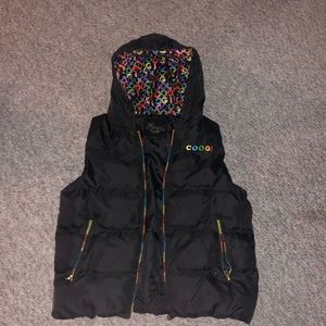 Coogi Rainbow Puffer Vest
